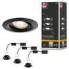 Image de Spot encastré LED Easy Dim Nova Mini Plus Coin Kit de base orientable rond 66mm 15° Coin 3x4W 3x310lm 230V 2700K Noir mat