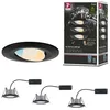 Image de Spot encastré LED Calla Kit de 3 orientable IP65 rond 90mm 30° 3x5W 3x400lm 230V White Switch Noir mat