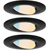 Image de Paulmann, Spot encastrable, Lampe encastrée Calla Set (Matières plastiques)