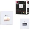 Image de Encastré mural LED Edge Quadro carré 80x80mm 1,2W 25lm 230V 2700K Blanc dépoli