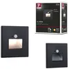 Image de Encastré mural LED Edge Quadro carré 80x80mm 1,2W 25lm 230V 2700K Noir mat