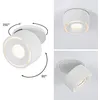 Image de Spot encastré LED Spircle rond 78mm 8W 550lm 230V 3000K Blanc dépoli