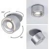 Image de Spot encastré LED Spircle rond 78mm 8W 550lm 230V 3000K Chrome mat