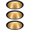 Image de Paulmann, Spot encastrable, EBLSetColeCoin3StepDimrdstarrLED3x2700K230V/goldmatt/Kst (Alu Zinc, Matières plastiques)