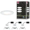 Image de Spot encastré LED Nova Coin Kit de base fixe IP44 rond 78mm Coin 3x6W 3x470lm 230V 2700K Blanc dépoli
