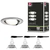 Image de Spot encastré LED 3-Step-Dim Nova Kit de base orientable rond 84mm 50° GU10 3x6,5W 3x460lm 230V gradable 2700K Acier brossé
