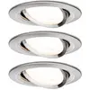 Image de Paulmann, Spot encastrable, Luminaire encastré Nova Set (GU10, Aluminium)