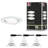 Image de Spot encastré LED 3-Step-Dim Nova Kit de base orientable rond 84mm 50° GU10 3x6,5W 3x460lm 230V gradable 2700K Blanc dépoli