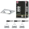Image de Spot encastré LED 3-Step-Dim Nova Kit de base orientable carré 84x84mm 50° GU10 3x6,5W 3x460lm 230V gradable 2700K Alu tourné
