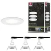 Image de Spot encastré LED 3-Step-Dim Nova Kit de base fixe IP44 rond 78mm GU10 3x6,5W 3x460lm 230V gradable 2700K Blanc dépoli
