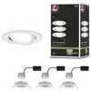Image de Spot encastré LED 3-Step-Dim Nova Coin Kit de base orientable rond 84mm 50° Coin 3x6W 3x470lm 230V gradable 2700K Blanc dépoli