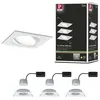 Image de Spot encastré LED 3-Step-Dim Nova Coin Kit de base orientable carré 84x84mm 50° Coin 3x6W 3x470lm 230V gradable 2700K Blanc dépoli