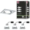 Image de Spot encastré LED 3-Step-Dim Nova Coin Kit de base orientable carré 84x84mm 50° Coin 3x6W 3x470lm 230V gradable 2700K Alu tourné
