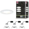 Image de Spot encastré LED 3-Step-Dim Nova Coin Kit de base fixe IP44 rond 78mm Coin 3x6W 3x470lm 230V gradable 2700K Blanc dépoli