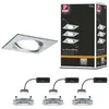 Image de Spot encastré LED Nova Plus Coin Kit de base orientable carré 84x84mm 50° Coin 3x6W 3x470lm 230V gradable 2700K Alu tourné
