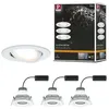 Image de Spot encastré LED Nova Plus Coin Kit de base orientable IP65 rond 93mm 30° Coin 3x6W 3x470lm 230V gradable 2700K Blanc dépoli