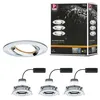 Image de Spot encastré LED Nova Plus Coin Kit de base orientable IP65 rond 93mm 30° Coin 3x6W 3x470lm 230V gradable 2700K Chrome