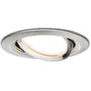 Image de Spot encastré LED Nova Plus Coin Luminaire individuel orientable rond 84mm 50° Coin 6W 470lm 230V gradable 2700K Acier brossé