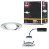 Image de Spot encastré LED Nova Plus Coin Luminaire individuel orientable rond 84mm 50° Coin 6W 470lm 230V gradable 2700K Alu tourné