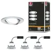 Image de Spot encastré LED Nova Plus Coin Kit de base orientable rond 84mm 50° Coin 3x6W 3x470lm 230V gradable 2700K Alu tourné