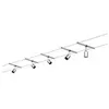 Image de Kit complet comprenant 5 spots spice salt sur câbles - 5x10w - gu5. 3 - 80 va - chrome mat - dimmable