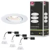 Image de Spot encastré LED Nova Mini Coin Kit de base orientable rond 66mm 15° Coin 3x4W 3x310lm 230V 2700K Blanc dépoli