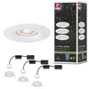 Image de Spot encastré LED Nova Mini Coin Kit de base fixe IP44 rond 65mm Coin 3x4W 3x310lm 230V 2700K Blanc dépoli