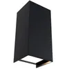 Image de Applique LED Flame IP44 carré 102x220mm 3000K 2x5,8W 2x540lm 230V 105° Anthracite Aluminium