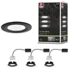 Image de Spot encastré LED 3-Step-Dim Nova Coin Kit de base fixe IP44 rond 78mm Coin 3x6W 3x470lm 230V gradable 2700K Noir mat