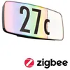 Image de Numéro de maison lumineux LED Smart Home Zigbee 3.0 Sheera Détecteur crépusculaire IP44 276x73mm RGBW+ 6,5W 430lm 230V Anthracite Matière plastique