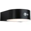 Image de Solar Applique d'extérieur LED Eileen Détecteur de mouvement IP44 3000K 400lm Noir