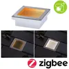 Image de Encastré de sol LED Smart Home Zigbee 3.0 Brick favorable aux insectes IP67 carré 100x100mm Tunable Warm 1W 18lm 230V Acier inoxydable Acier inoxydable