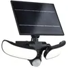Image de Solar Lèche-mur LED Sonlig Détecteur de mouvement crépusculaire (IR) IP65 carré 286x137mm 3000K 2x9W 2x1100lm 3,7V Anthracite Matière plastique