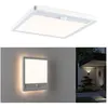 Image de Panneau d'extérieur LED Lamina Backlight Détecteur de mouvement crépusculaire (IR) résistant à l'eau de mer IP44 carré 250x47mm 3000K 14,5W 950lm 230V Blanc Matière plastique