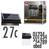 Image de Solar Numéro de maison lumineux LED Neda IP44 3000K 14lm Noir