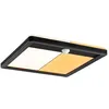 Image de Panneau d'extérieur LED Lamina Backlight Détecteur de mouvement crépusculaire (IR) favorable aux insectes IP44 carré 250x47mm Tunable Warm 14W 920lm 230V Noir Matière plastique