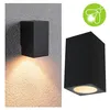 Image de Applique LED Flame favorable aux insectes IP44 carré 58x103mm 2200K 4W 265lm 230V 75° Anthracite Métal
