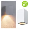 Image de Applique LED Flame favorable aux insectes IP44 carré 58x103mm 2200K 4W 265lm 230V 75° Blanc Métal