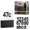 Image de Solar Numéro de maison lumineux LED Neda Détecteur de mouvement favorable aux insectes IP44 2200K 18lm Anthracite