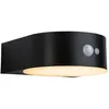 Image de Solar Applique d'extérieur LED Eileen Détecteur de mouvement favorable aux insectes IP44 2200K 300lm Noir