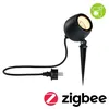 Image de Projecteur de jardin LED Smart Home Zigbee 3.0 Kikolo favorable aux insectes IP65 90mm Tunable Warm 6,2W 400lm 230V 80° Anthracite Matière plastique#Aluminium