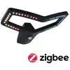 Image de Applique d'extérieur LED Smart Home Zigbee 3.0 Alara Détecteur de mouvement crépusculaire (IR) IP44 carré 375x270mm RGBW+ 10W 450lm 230V Anthracite Métal