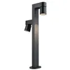 Image de Borne lumineuse LED Kimu IP44 cylindrique 822mm 3000K 2x8W 750lm / 750lm 230V 70° Anthracite Aluminium