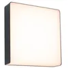 Image de Applique d'extérieur LED Azalena Détecteur de mouvement crépusculaire (HF) IP44 250x250mm 3000K 8,5W 700lm 230V Anthracite Matière plastique#Aluminium
