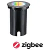 Image de Encastré de sol LED Smart Home Zigbee 3.0 Floor IP67 rond 110mm RGBW+ 4,9W 300lm 230V 120° Acier brossé Aluminium