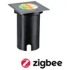 Image de Encastré de sol LED Smart Home Zigbee 3.0 Floor IP67 carré 110x110mm RGBW+ 4,9W 300lm 230V 120° Acier brossé Aluminium