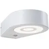 Image de Applique d'extérieur LED Silma Détecteur de mouvement crépusculaire (IR) IP44 65x186mm 3000K 5,5W / 0,7W 600lm 230V Blanc Aluminium