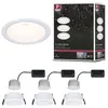 Image de Spot encastré LED 3-Step-Dim Cole Coin Kit de 3 IP44 rond 88mm Coin 3x6W 3x470lm 230V gradable 2700K Blanc