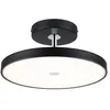 Image de Plafonnier LED 3-Step-Dim Hildor 2700K 2100lm 230V 26,5W gradable Noir mat#Chrome