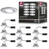 Image de Spot encastré LED Calla Kit de base orientable IP65 rond 90mm 30° 10x6W 10x530lm 230V 4000K Chrome mat